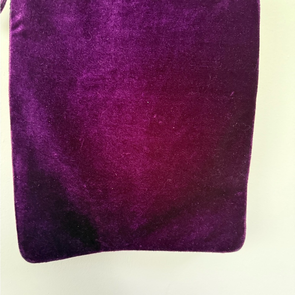 Plush Purple Velvet Bag